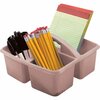 Teacher Created Resources Plastic Storage Caddy, Light Mauve, 6PK 20957